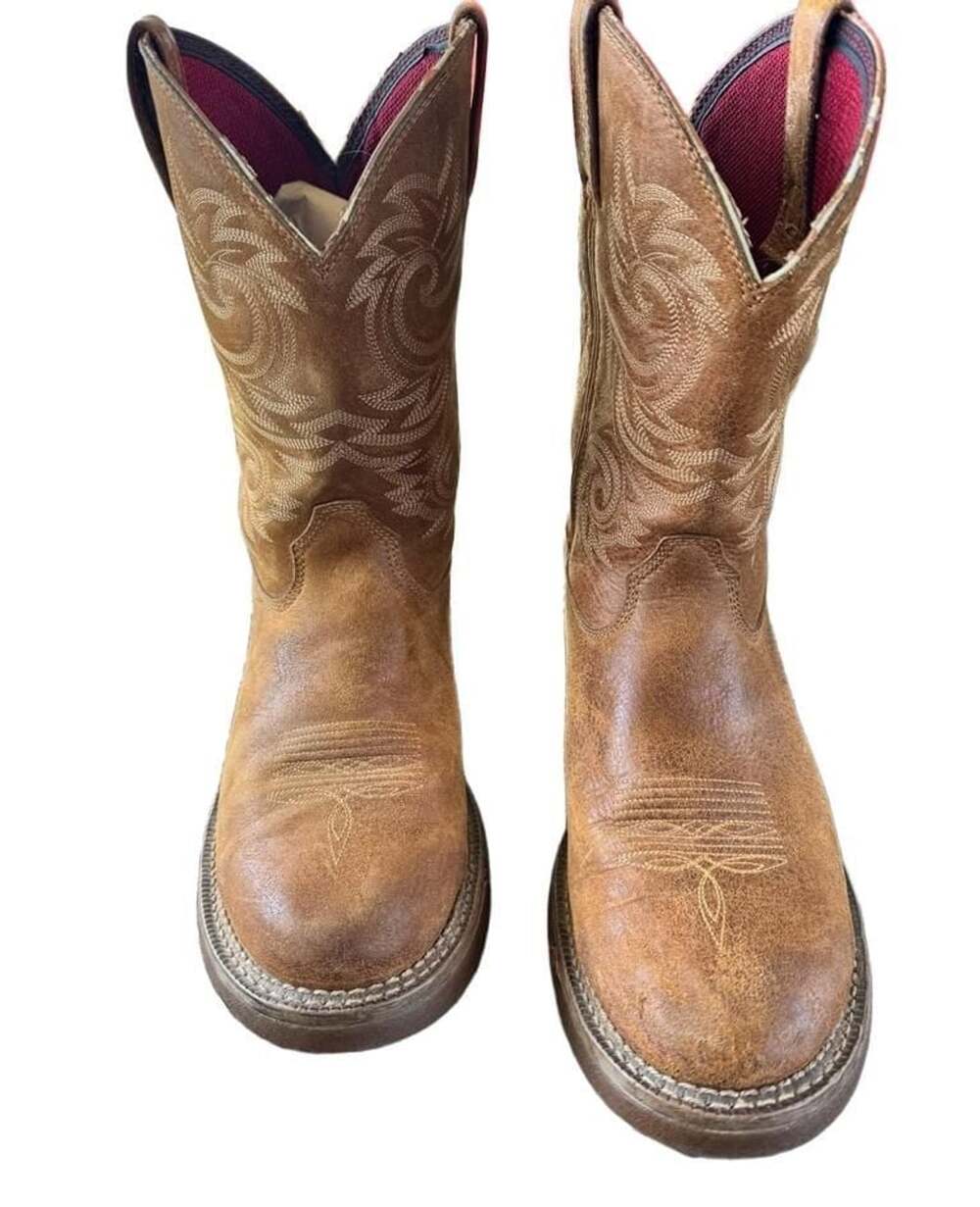 Rocky Long Range Men's 11" Western Boot Size 11.5M Brown Leather